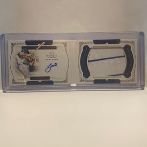 JEFF MCNEIL 2019 NATIONAL TREASURES ROOKIE SIGNATURE BOOKLET #62/99 METS (MISC6)